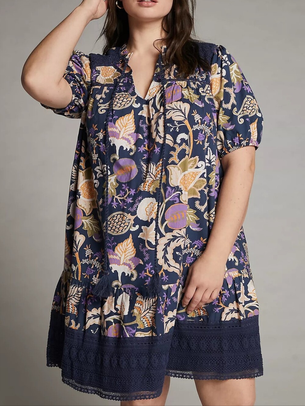 Anthropologie Let me be Fiore Lace Tunic Dress